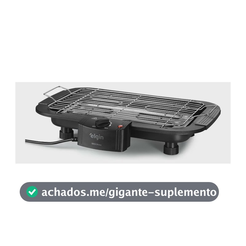 Churrasqueira Elétrica Elgin Bbq Show 2000w Chu20 Preto