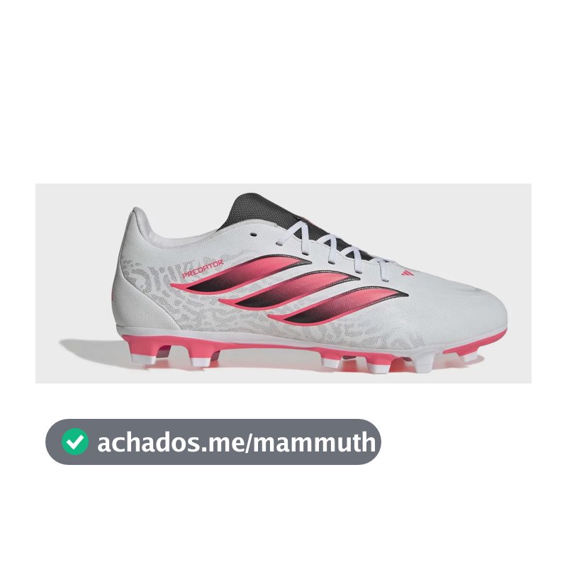 Chuteira De Campo Masculino Predator Club adidas Branco 39 Br