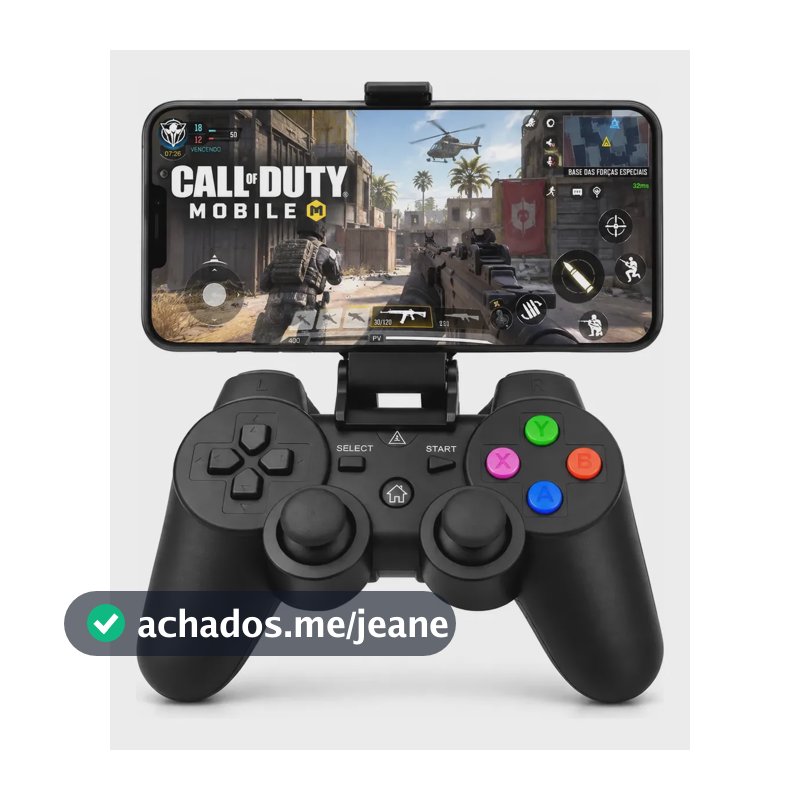 Controle Gamer Joystick Bluetooth Universal Altomex Sem Fio Com Suporte Para Celular Android iOS PC Notebook