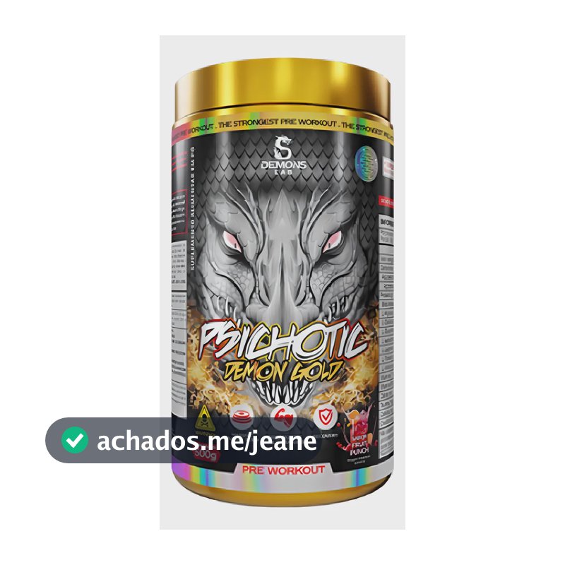 Pré Treino Psichotic Gold 500g Fruit Punch Demons Lab