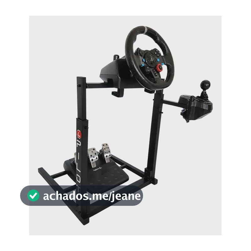 Suporte Cockpit Para Volante Logitech Com Suporte De Cambio.