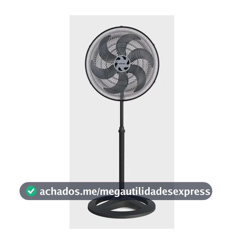 Ventilador de Coluna 40cm Ventisol Turbo 6 Pás Oscilante e Altura ajustável Cor Preto