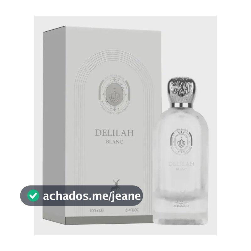 Perfume Feminino Luxo Árabe Mainson Alhambra Delilah Blanc
