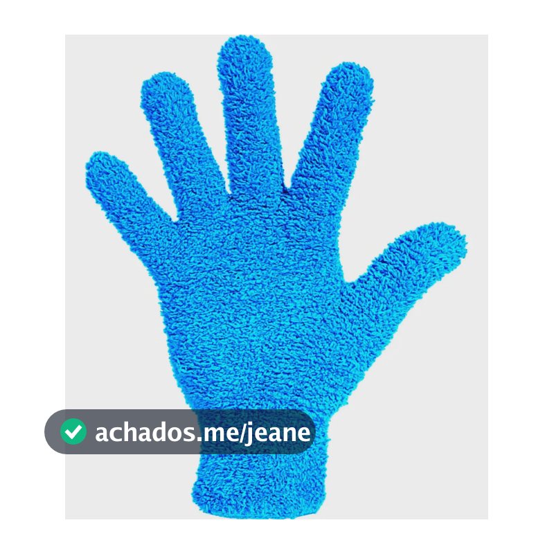 Luva Microfibra Automotiva Interna Azul Vonixx Limpeza Veículos