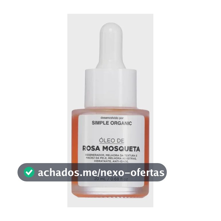 Óleo De Rosa Mosqueta Puro 20ml Simple Organic Todo Tipo De Pele