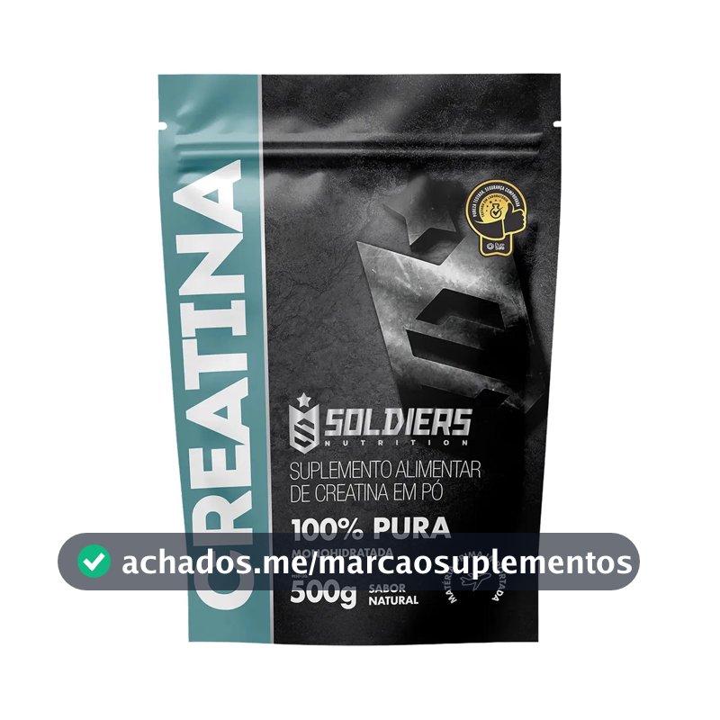 Creatina Soldiers Nutrition em pó Sem sabor x 500g