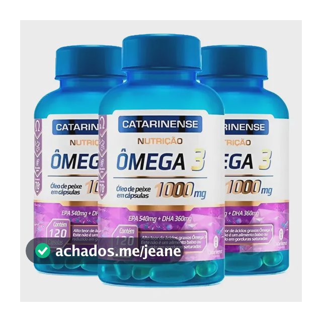 3x Ômega 3 Original Catarinense Pharma 1000mg 120 Cápsulas Bld67678c