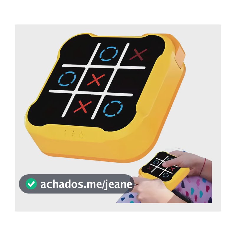 Brinquedo Jogo Da Velha Eletrônico Recarregavel Usb