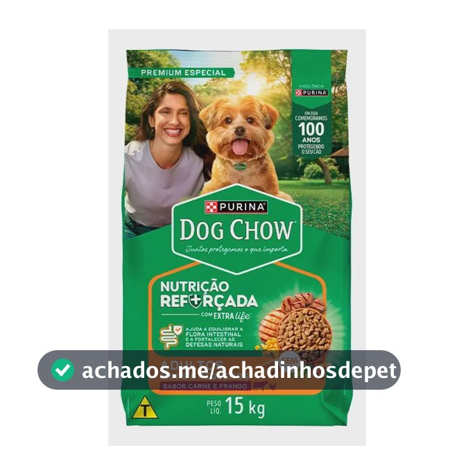 Alimento Ração Dog Chow Raças Pequenas 15kg Sabor Carne, Frango E Arroz