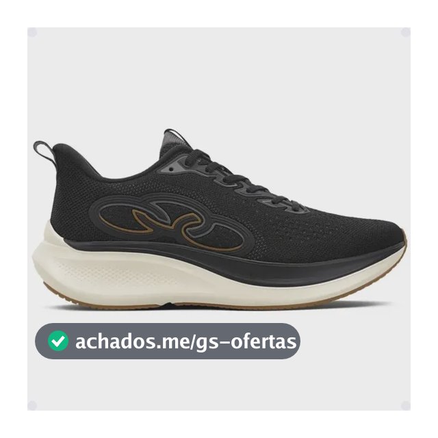 Tênis Olympikus Voa 3 Corrida Academia Esporte Original Preto 43 Br