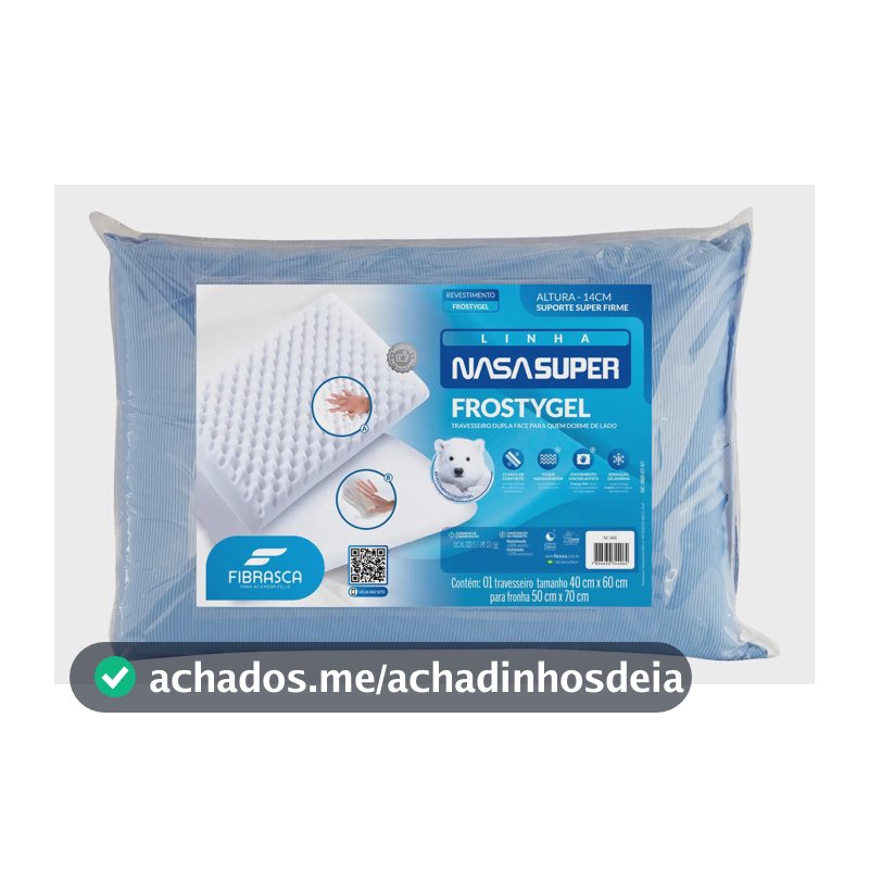 Travesseiro Massageador Frostygel Geladinho Fibrasca Azul