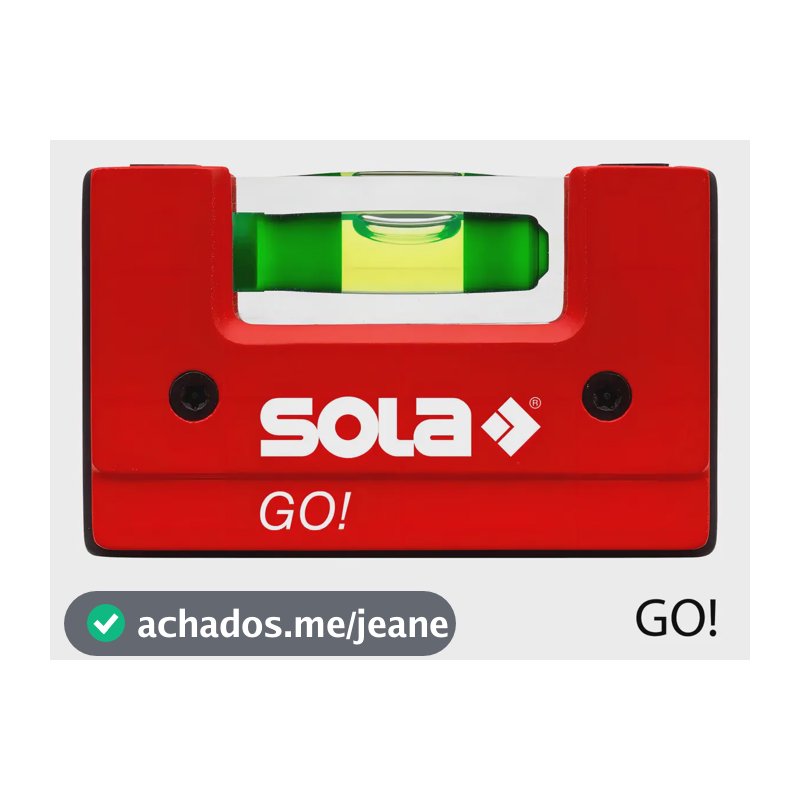 Nível Bolha Compacto Em Plástico Especial - 6,8cm Sola - Go
