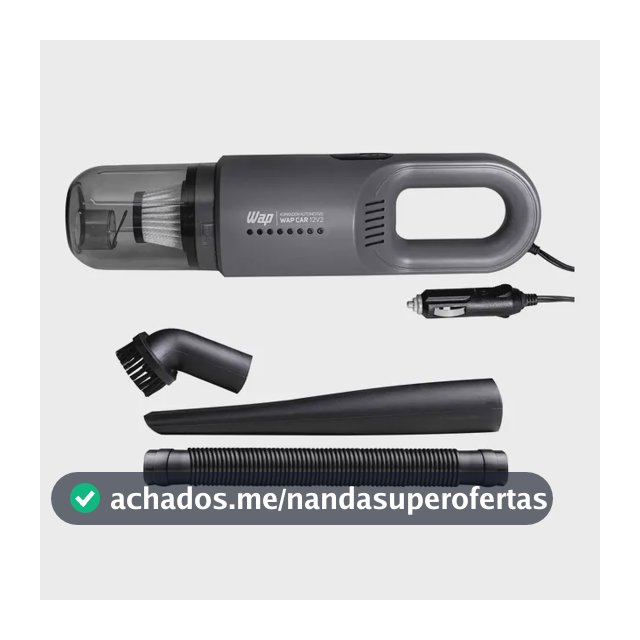 Aspirador Automotivo Portátil WAP CAR Filtro HEPA Cabo de 3,7m 180W 12V2
