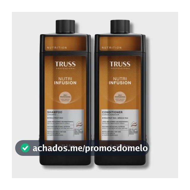 Kit Truss Profissional Nutri Infusion Salon Duo Shampoo E Condicionador 1 Litro Cada