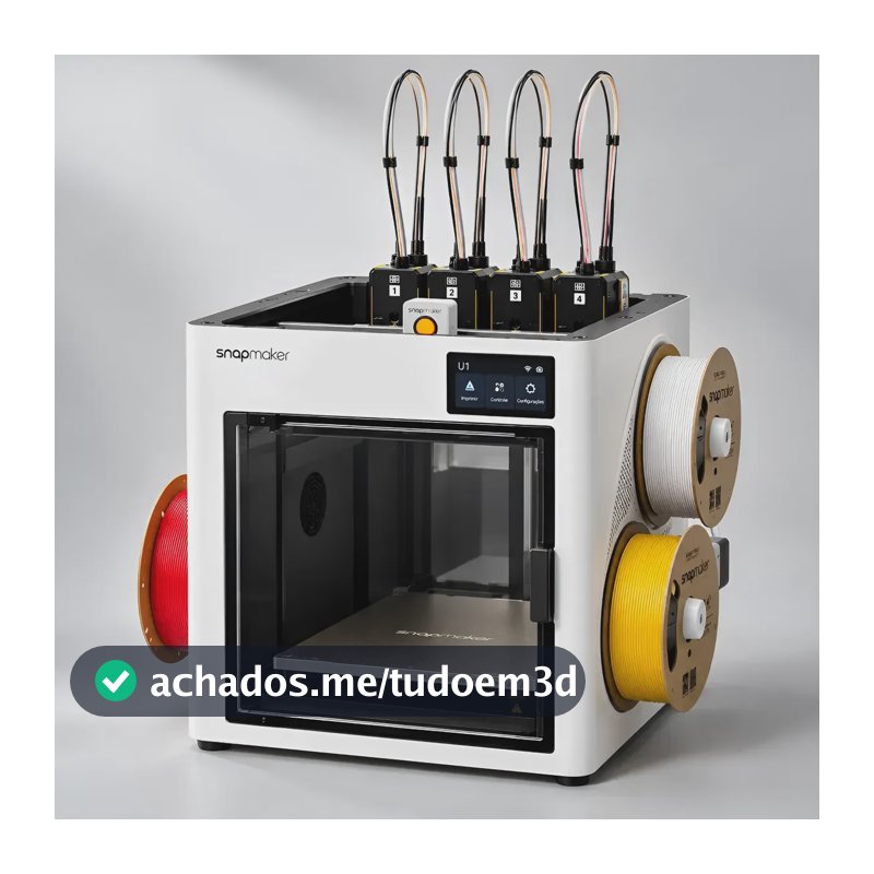 Impressora 3d Snapmaker U1 Multimaterial 4 Cabeçotes Kit Top