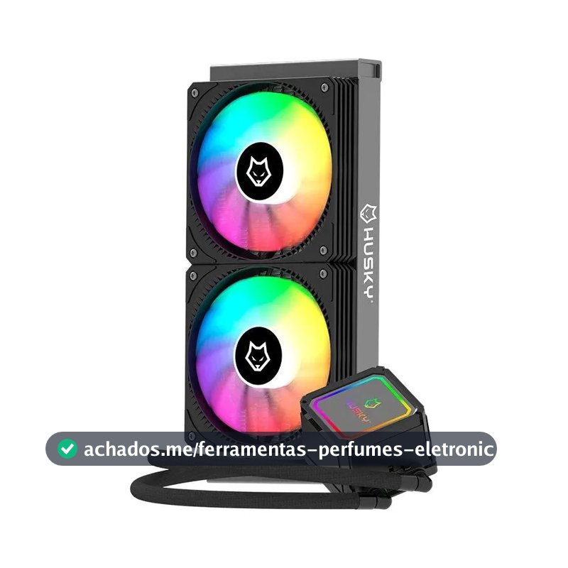 Water Cooler Husky Freezy, Iluminação ARGB, 240mm, AMD e Intel, Preto
