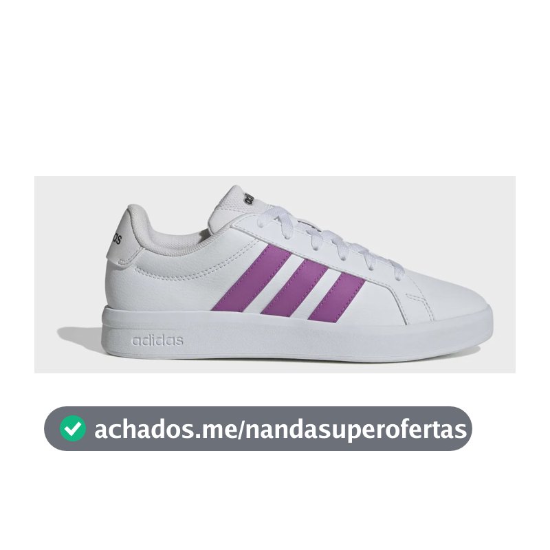 Tênis Feminino Grand Court Base 3.0 adidas Branco Liso 38 Br