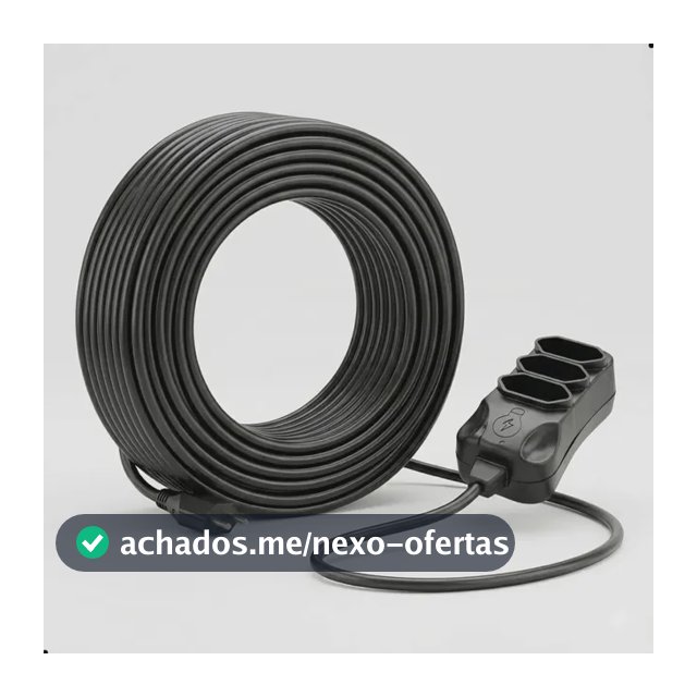 Extensão Elétrica 30 Metros Reforçada 3 Tomadas Cabo Resistente 10a 20a Bivolt Uso Profissional Residencial Obra Alta Durabilidade