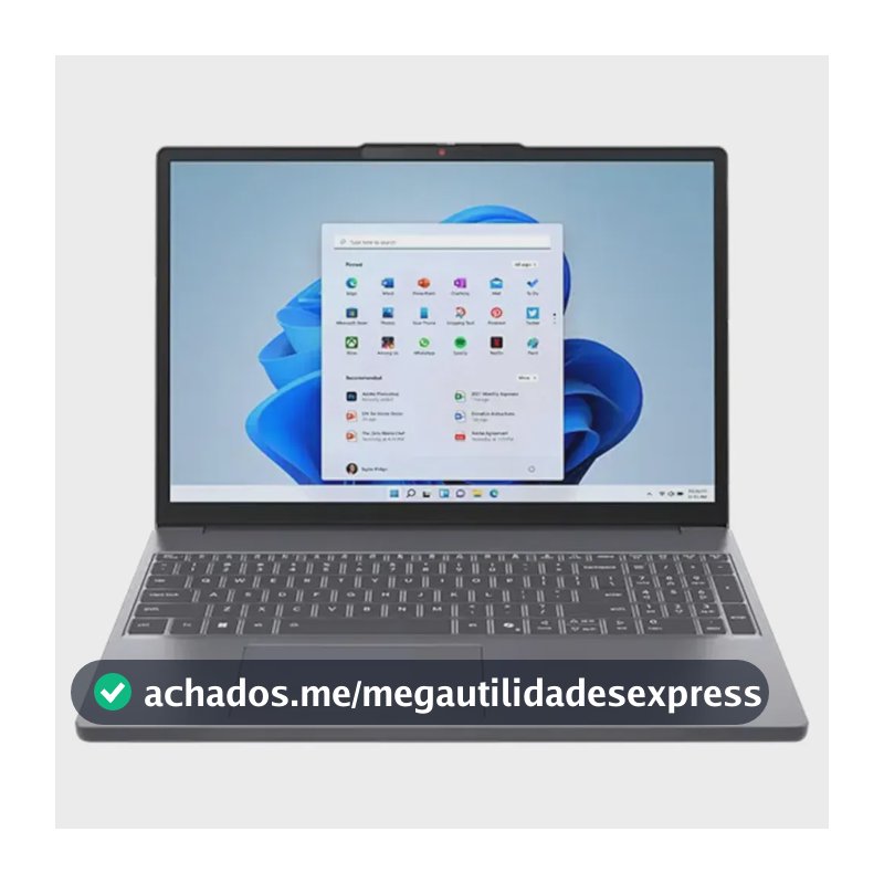 Notebook Lenovo IdeaPad Slim 3 com AMD Ryzen 7 8840HS, 8GB de RAM e SSD de 512GB – Linux