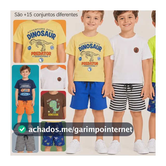 Kit 6 Peças De Roupa Infantil Menino Bebe Masculino Atacado