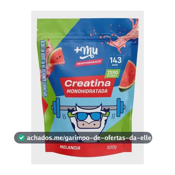 Creatina +Mu em pó sabor Melancia x 500g