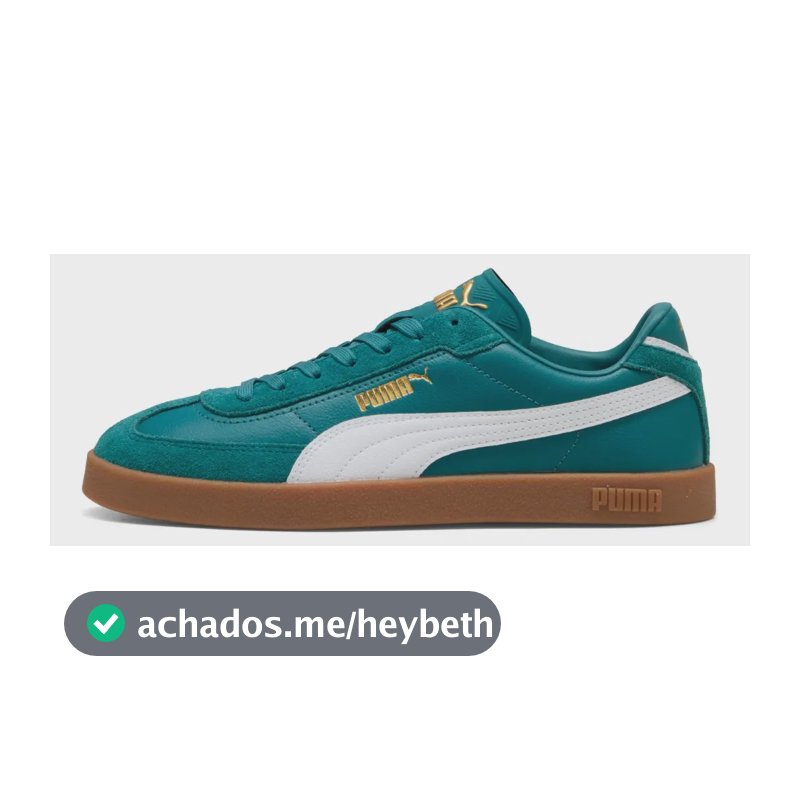 Tênis Casual Feminino Club Il Era Puma Verde Liso 39 Br
