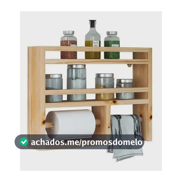 Prateleira Porta Temperos, Especiarias, Papel Toalha