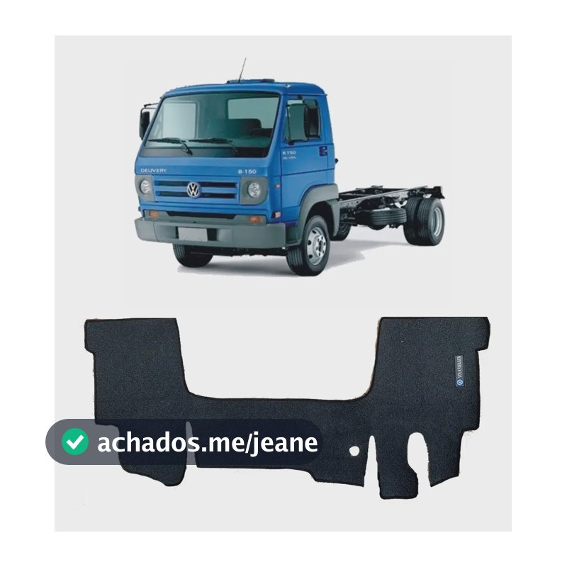 Delivery Vw 5150-8160-9160-10160 Tapete Borracha Até 2017 Preto 2007/2018