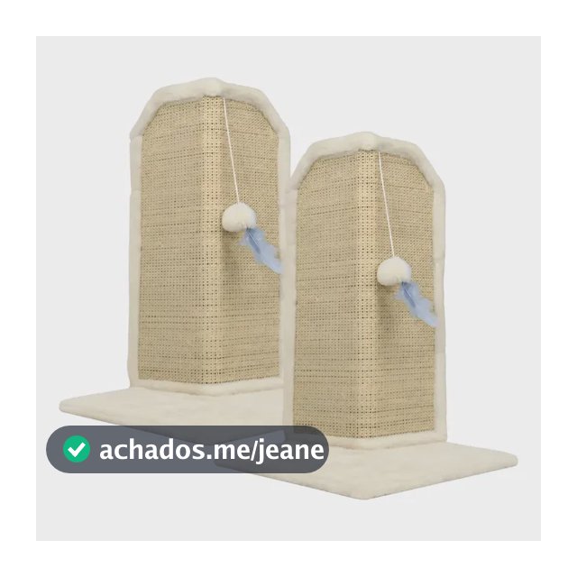 Kit 2 Protetor Canto Sofa Arranhador Sisal Gato Base Externa