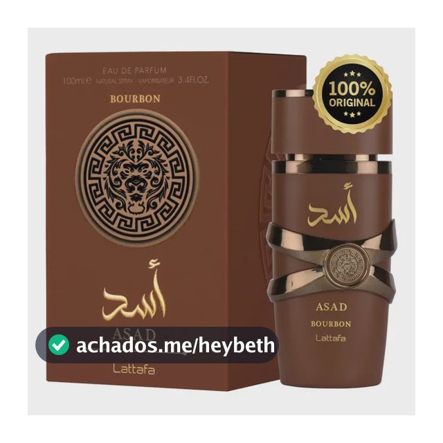 Perfume Árabe Asad Bourbon Lattafa 100ml Masculino