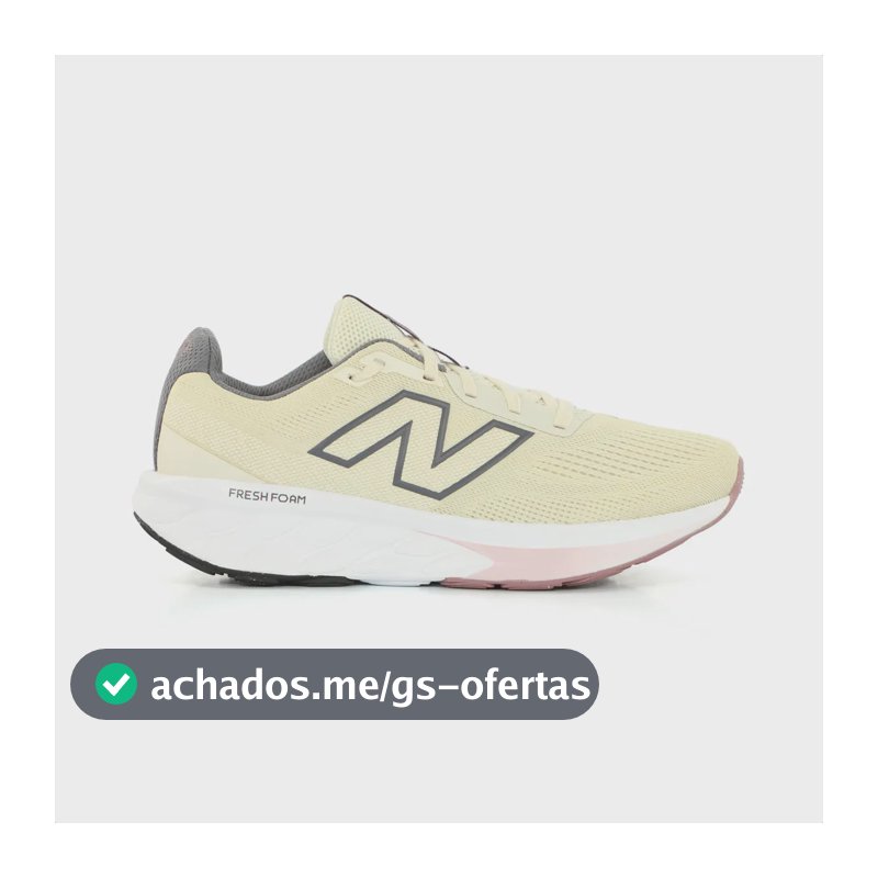 Tênis New Balance Fresh Foam 520 V9 Corrida Treino Bege Bege 37 Br