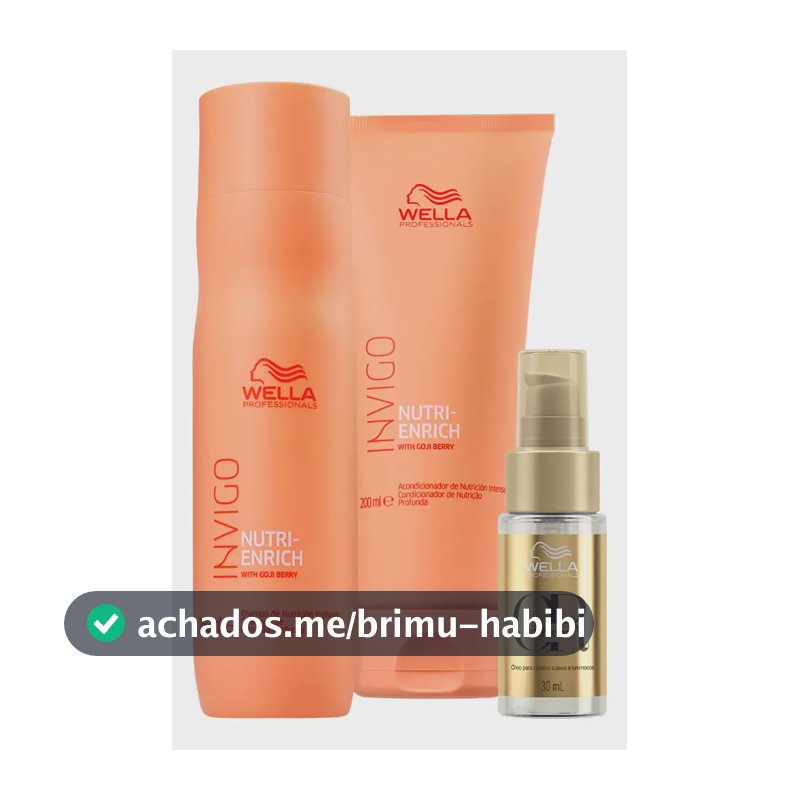 Wella Nutri-enrich Sh 250ml+cond 200ml+oil Reflections 30ml
