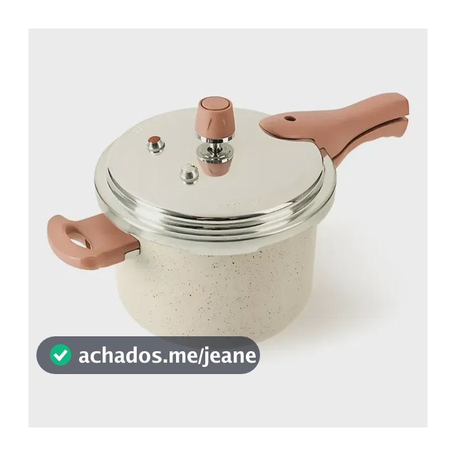 Panela De Pressão 4,4 Litros P/ Fogão Indução / Gás Bege