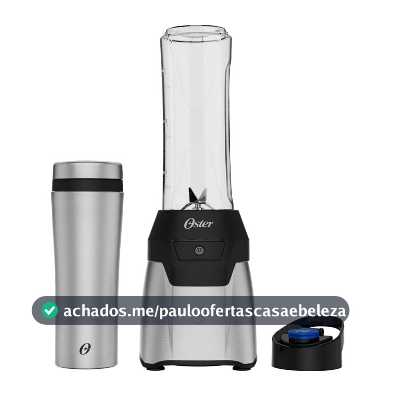 Blender Power Inox Oster Com 2 Jarras To Go Cor Prateado