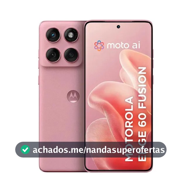 Smartphone Motorola Edge 60 Fusion 5g - 256gb 8gb Ram+8gb Ram Boost, 50mp Sony Ai Camera Ip68 Nfc - Rosa