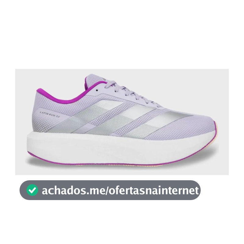 Tênis adidas Latin Run 3.0 Corrida Caminhada Treino Lilás 40 Br