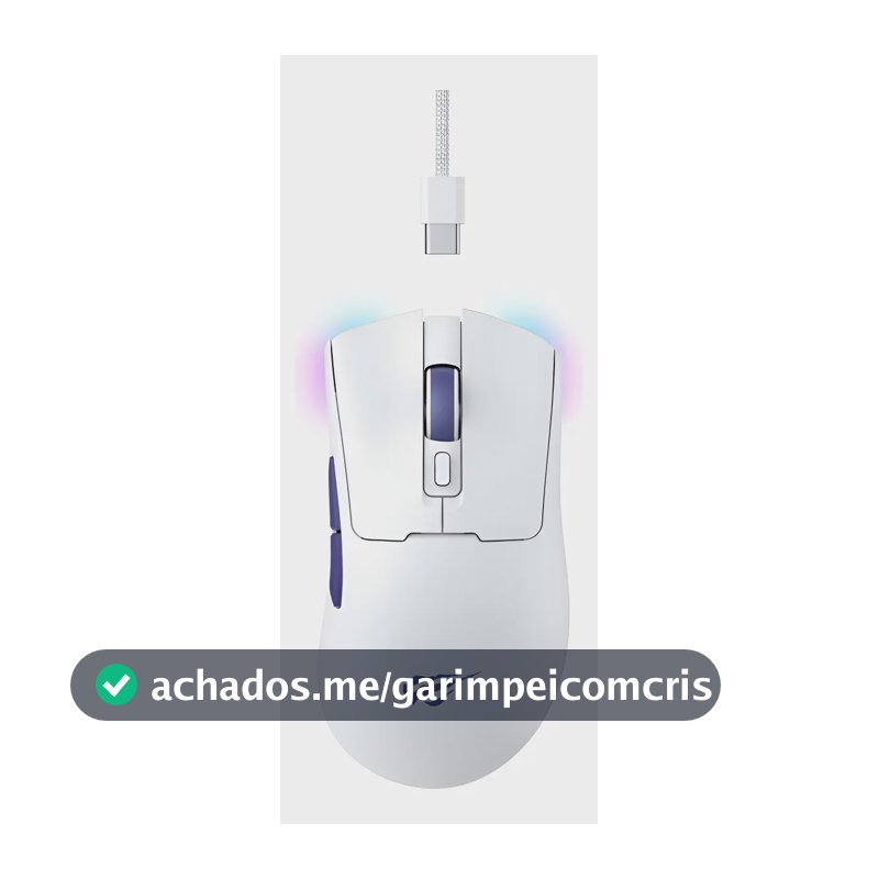 Mouse Usb Preto Com 7 Botoes - Havit Ms966se Sem Fio 10kdpi Cor Branco