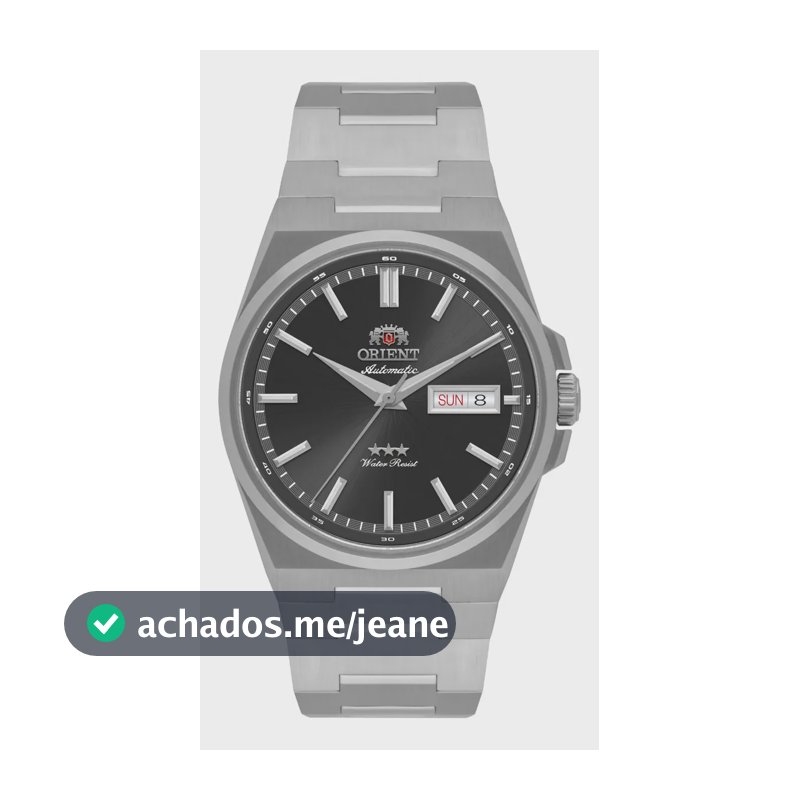 Relógio Orient Elegance 3 Stars Yn6ss020 P1sx Prateado Preto
