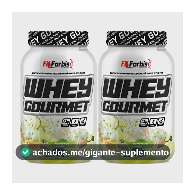 Kit 2x Whey Protein Gourmet 907g Pote - Fn Forbis Nutrition