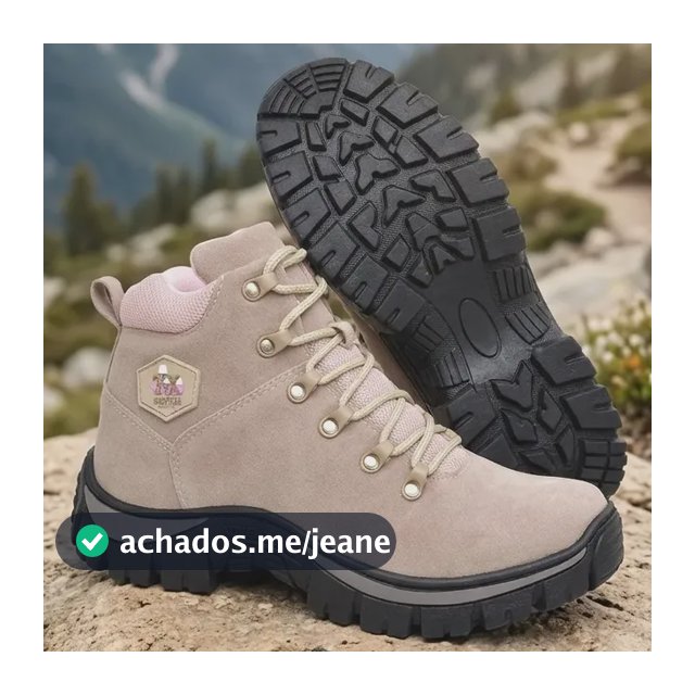 Coturno Feminino Adventure Antiderrapante Trilha Conforto