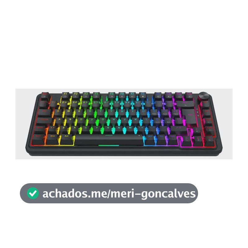 Teclado Magnético Redragon Ucal 8000k Polling Rate 0.01mm Rapid Trigger/socd Rgb Switch Ultramag Padrão Abnt2 Com Knob De Volume Preto Português Brasil