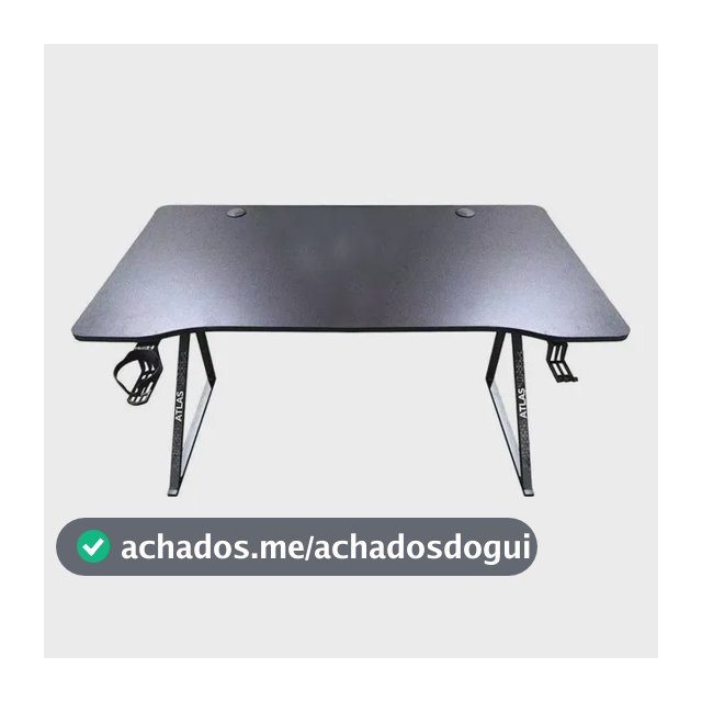 Mesa Gamer Weishi Atlas, 120cm, Tampo Em Mdf, Preto