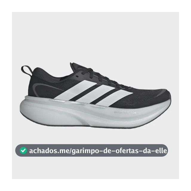 Tênis Masculino Supernova Glide adidas Preto Liso 40 Br