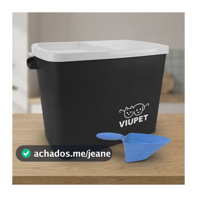 Porta Ração Pote 15kg Tampa Vedada Antiformiga + Pá Dosadora