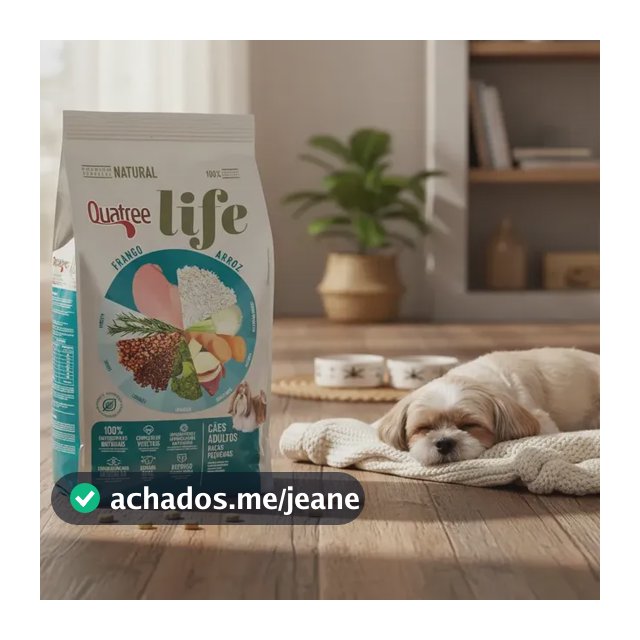 Ração Seca Quatree Life Cães Adultos Pequenos Frango 10,1kg