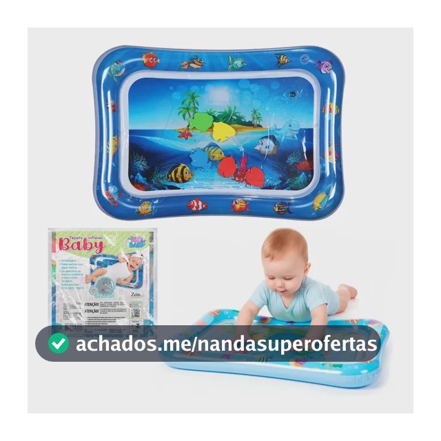 Tapete Sensorial Aquático Para Bebê Com Movimento Na Água