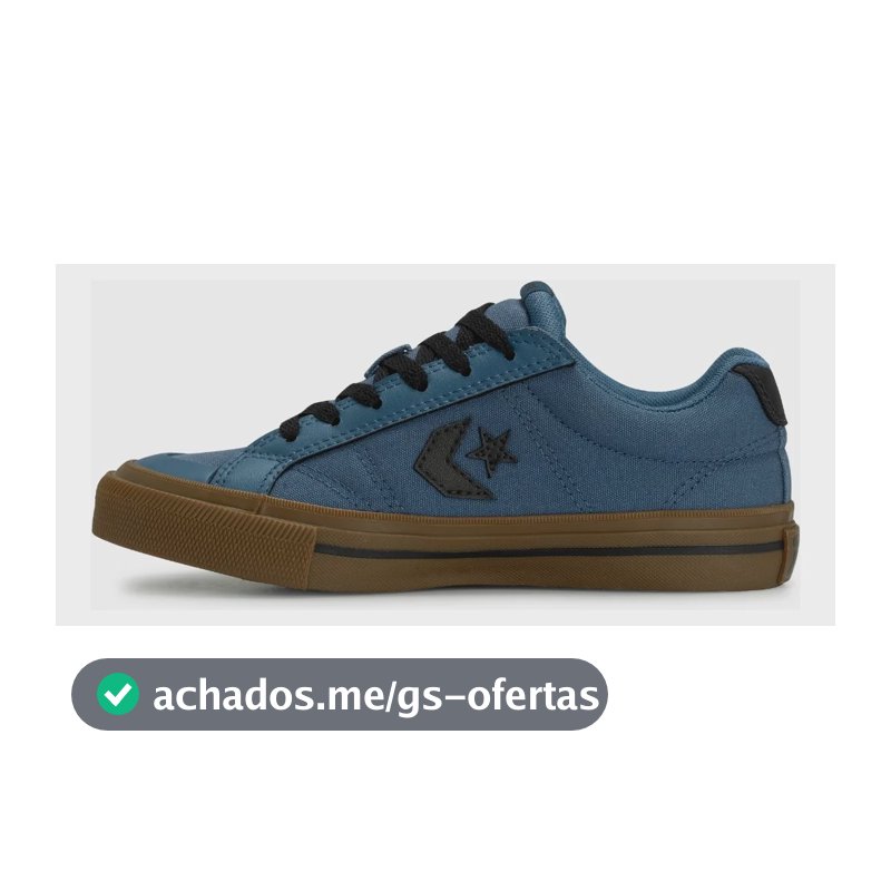 Tênis Converse Sem Gênero Sport Casual Co0639 Curto T Azul Grafite/preto/marrom Mel Liso 36 Br