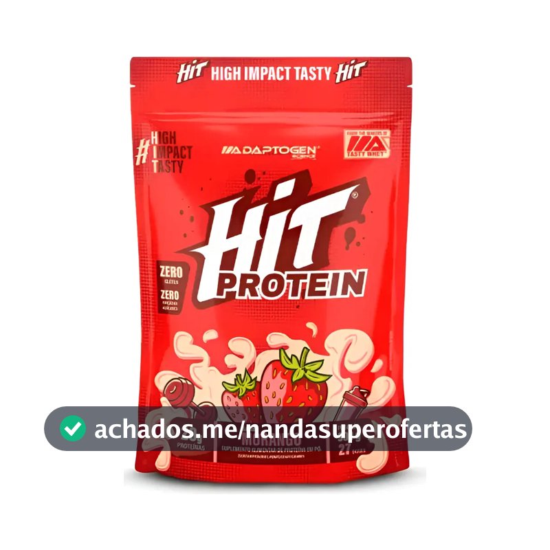 Hit Protein Whey 900g - Adaptogen Science Sabor Morango
