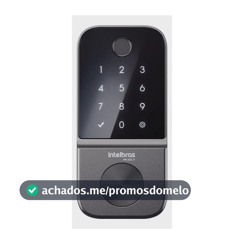 Fechadura Digital de Embutir Biométrica FR 221V Intelbras