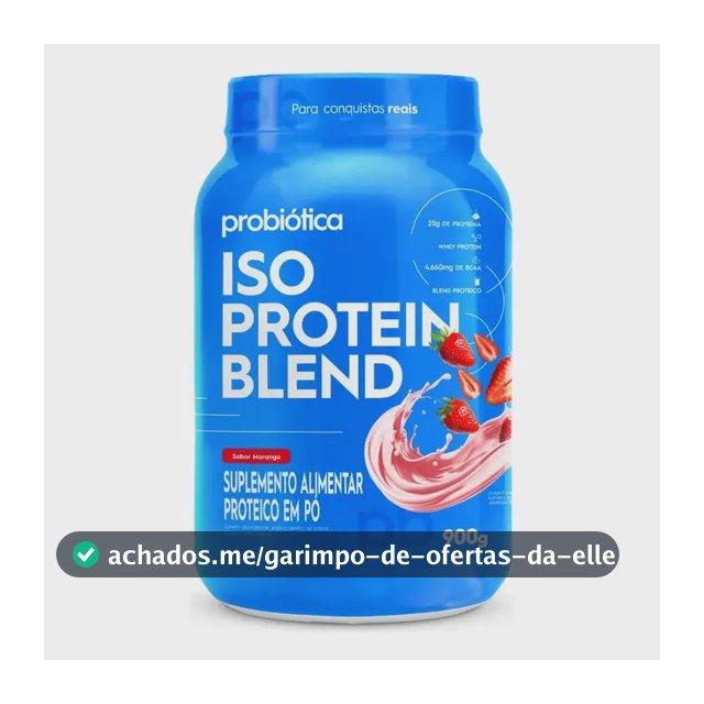 Whey protein Probiótica Iso Blend em pó sabor Morango x 900g